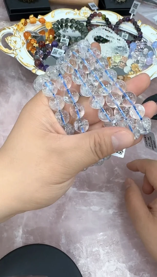 水晶手链未镶嵌6525XL 约12mm多样性发一件