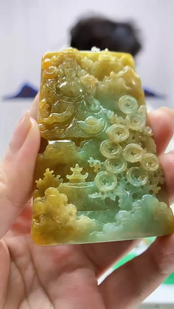 定制翡翠未镶嵌4688ms-毛货133财神