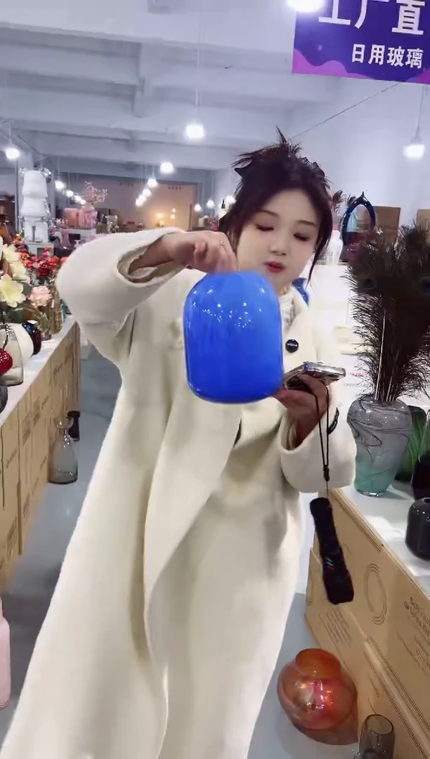 【闪购商品】玻璃乐之沭花瓶厂微瑕-063N