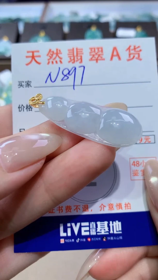 颈饰未镶嵌翡翠天然缅甸翡翠A货挂件