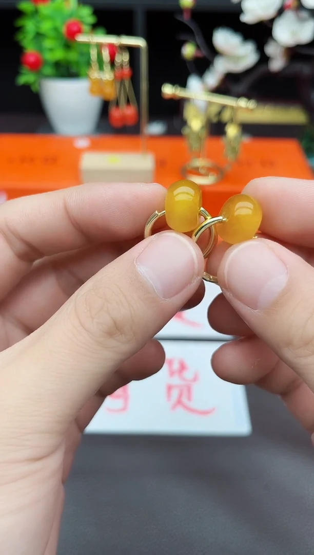 玛瑙/玉髓耳饰未镶嵌536000