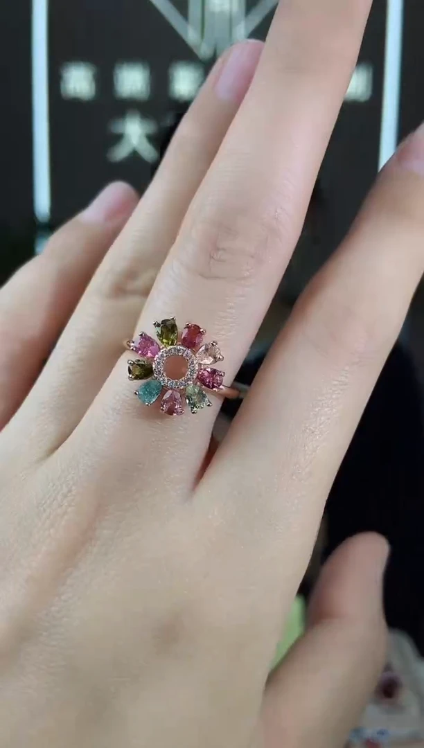 【闪购商品】碧玺手饰银S925镶嵌手饰