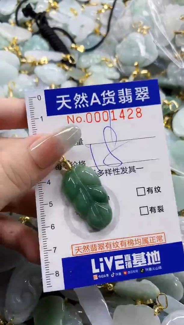 颈饰未镶嵌翡翠天然A货翡翠