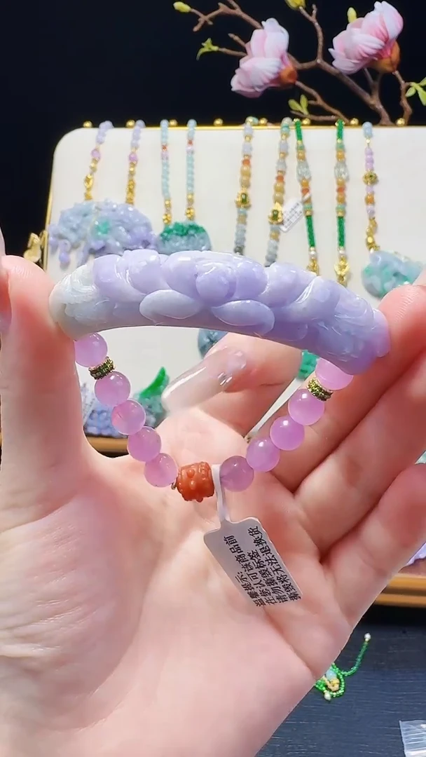 未镶嵌手串翡翠手串