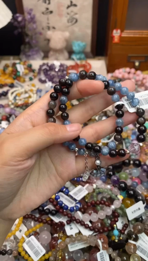 未镶嵌手链海蓝宝石133