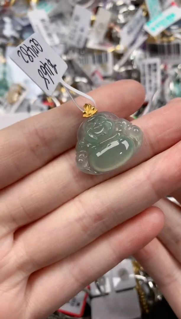18K金镶嵌戒指翡翠16   1