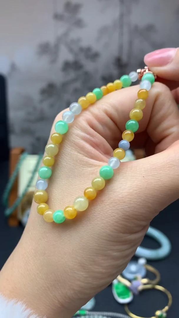 【闪购商品】翡翠手串未镶嵌60-天然翡翠