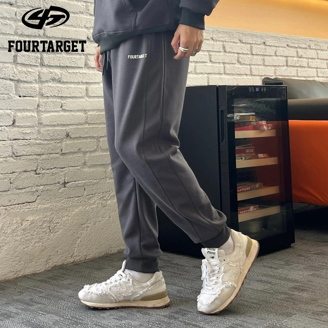 FOUR TARGET2025新款运动卫裤百搭宽松大码男直筒束脚男款裤子