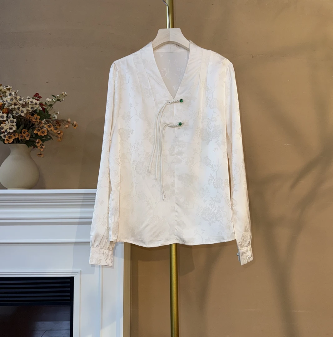 [深谷]Q266春季新款显瘦宽松简约长袖时尚休闲百搭打底衫