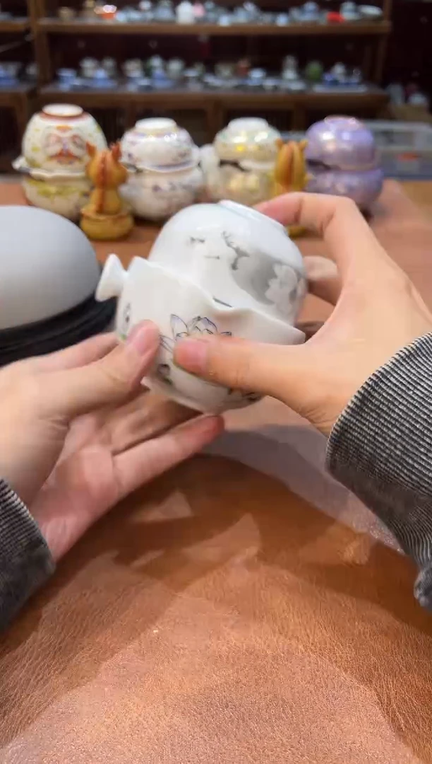 真的很便宜会开片的旅行茶具