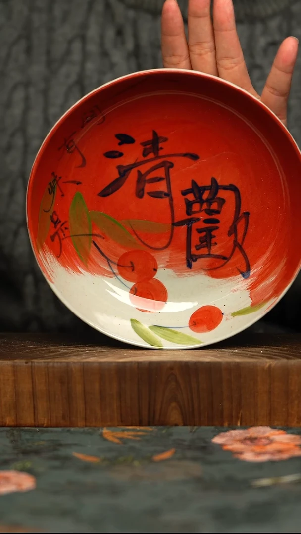 杯釉下彩手工手绘同款陶器