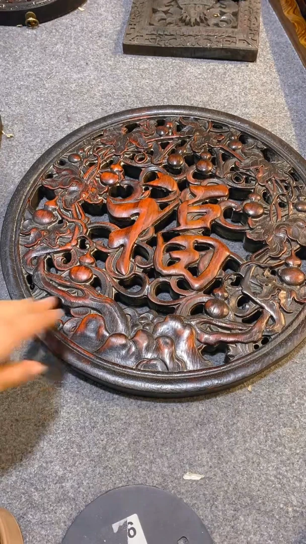 香榧木紫檀拆件雕刻板以直播间实物为准