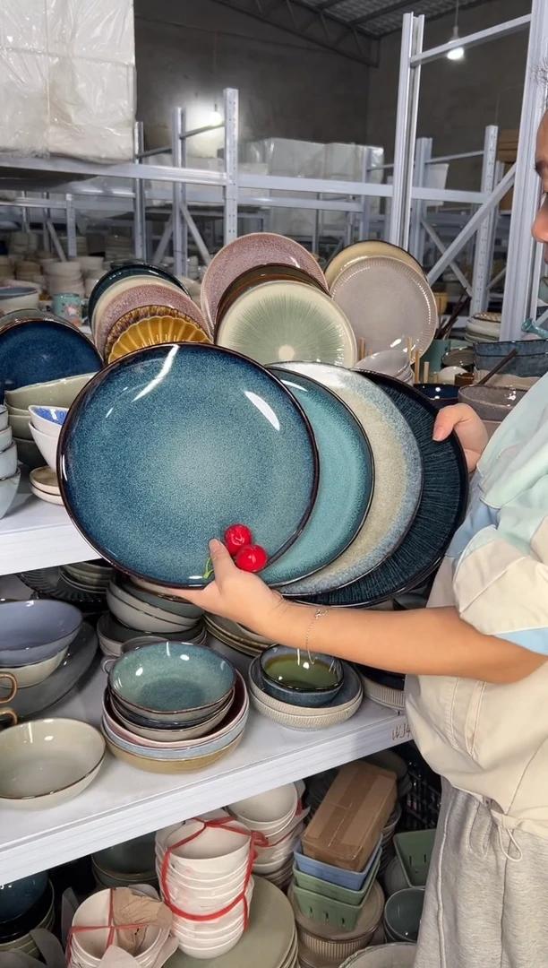 陶瓷外贸尾货瑕疵满20包邮X4大盘10.5英寸27厘米