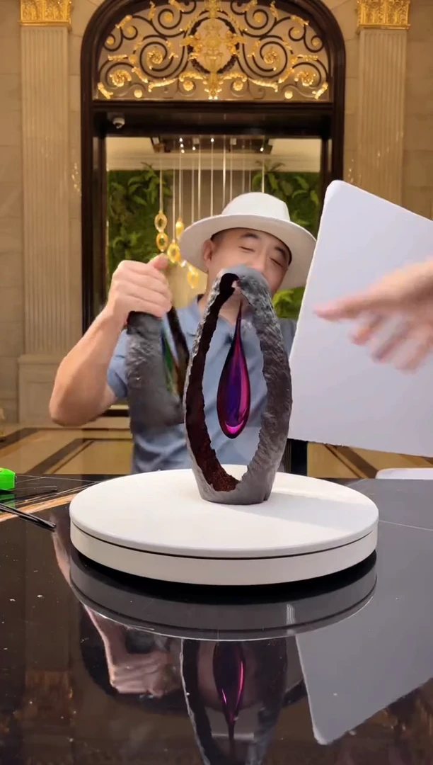 茶宠AJ06527水晶琉璃摆件大号