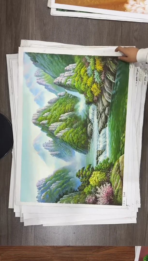油画【91号】约50*70cm丨朝鲜原创纯手绘孤品油画丨顺丰包邮