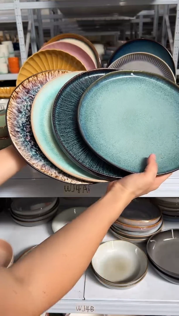 陶瓷外贸尾货瑕疵满20包邮X4 大盘