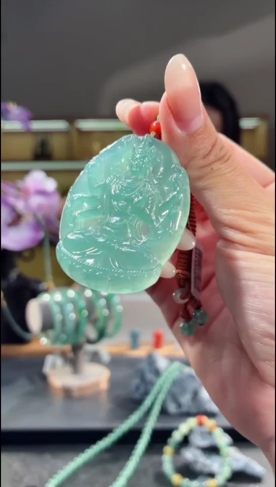 吊坠(不含链)未镶嵌翡翠千手