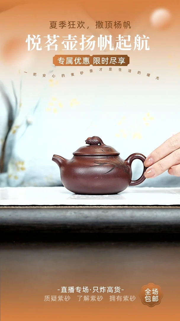 茶壶紫砂宜兴紫砂壶   16