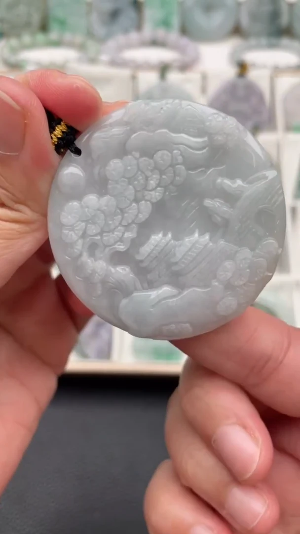 颈饰未镶嵌翡翠天然缅甸翡翠A货56
