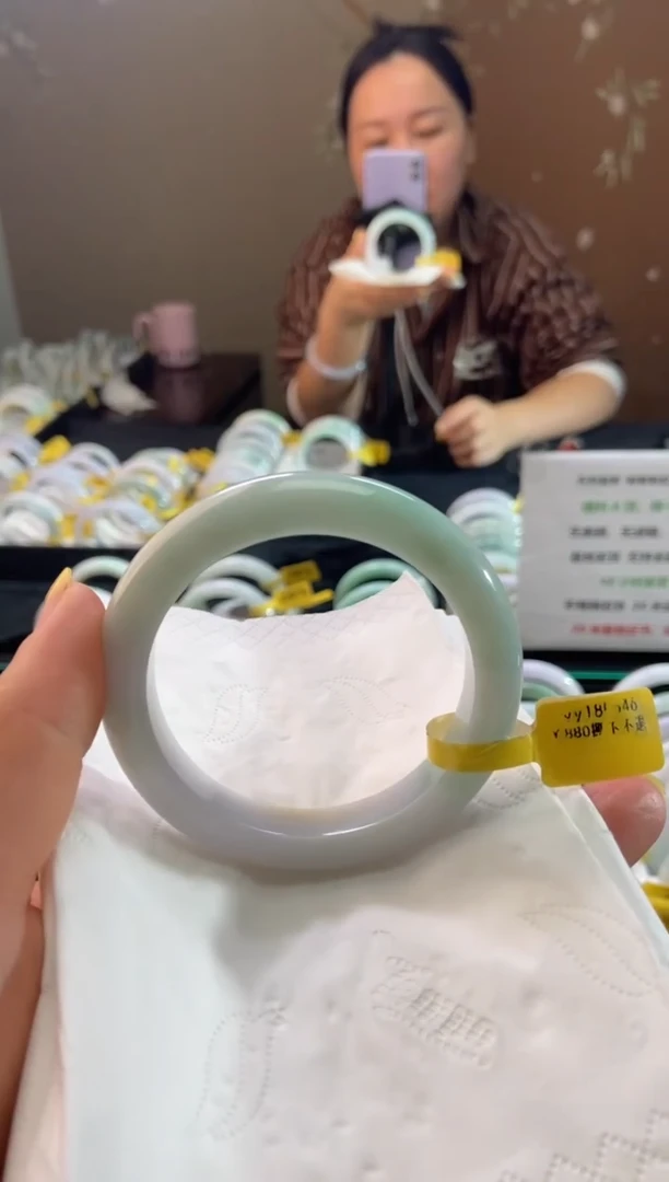 未镶嵌手镯翡翠54.7圈口d