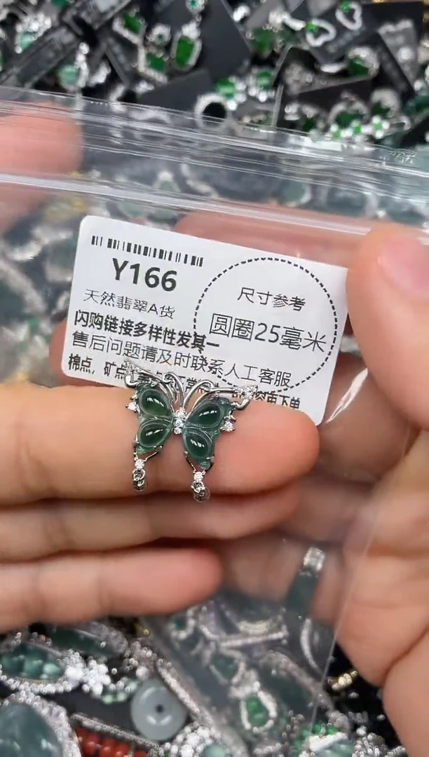 颈饰未镶嵌翡翠Y166吊坠
