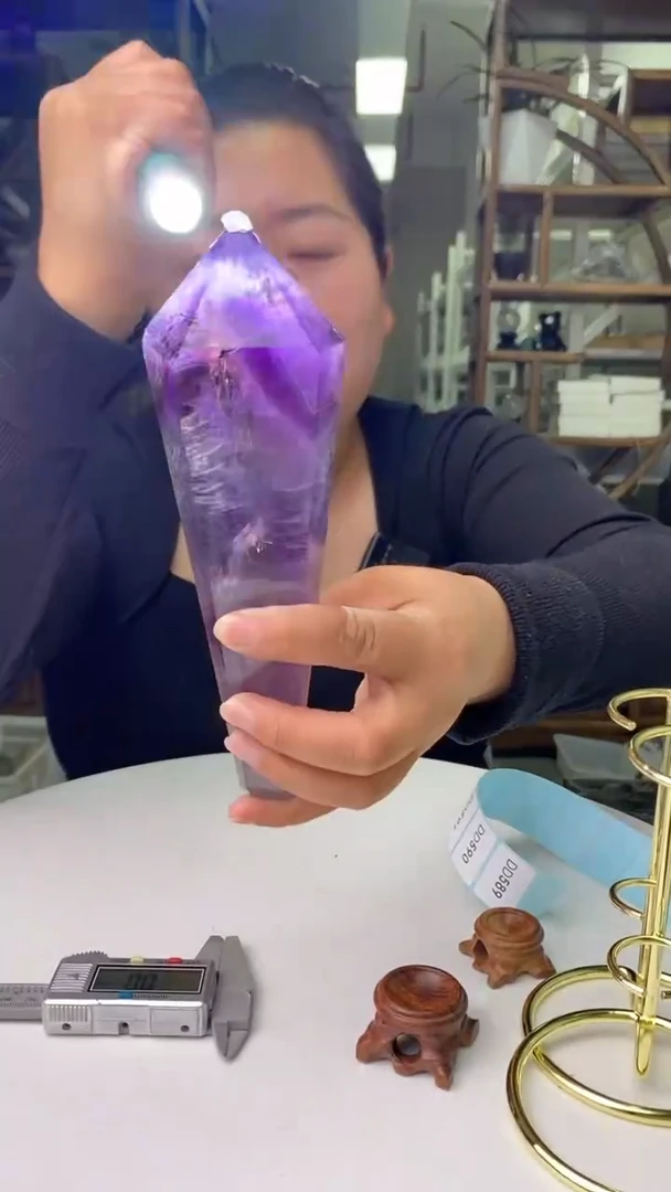 权杖未镶嵌水晶紫晶权杖D589