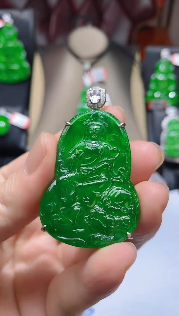 【闪购商品】翡翠颈饰未镶嵌天然A货翡翠吊坠X11