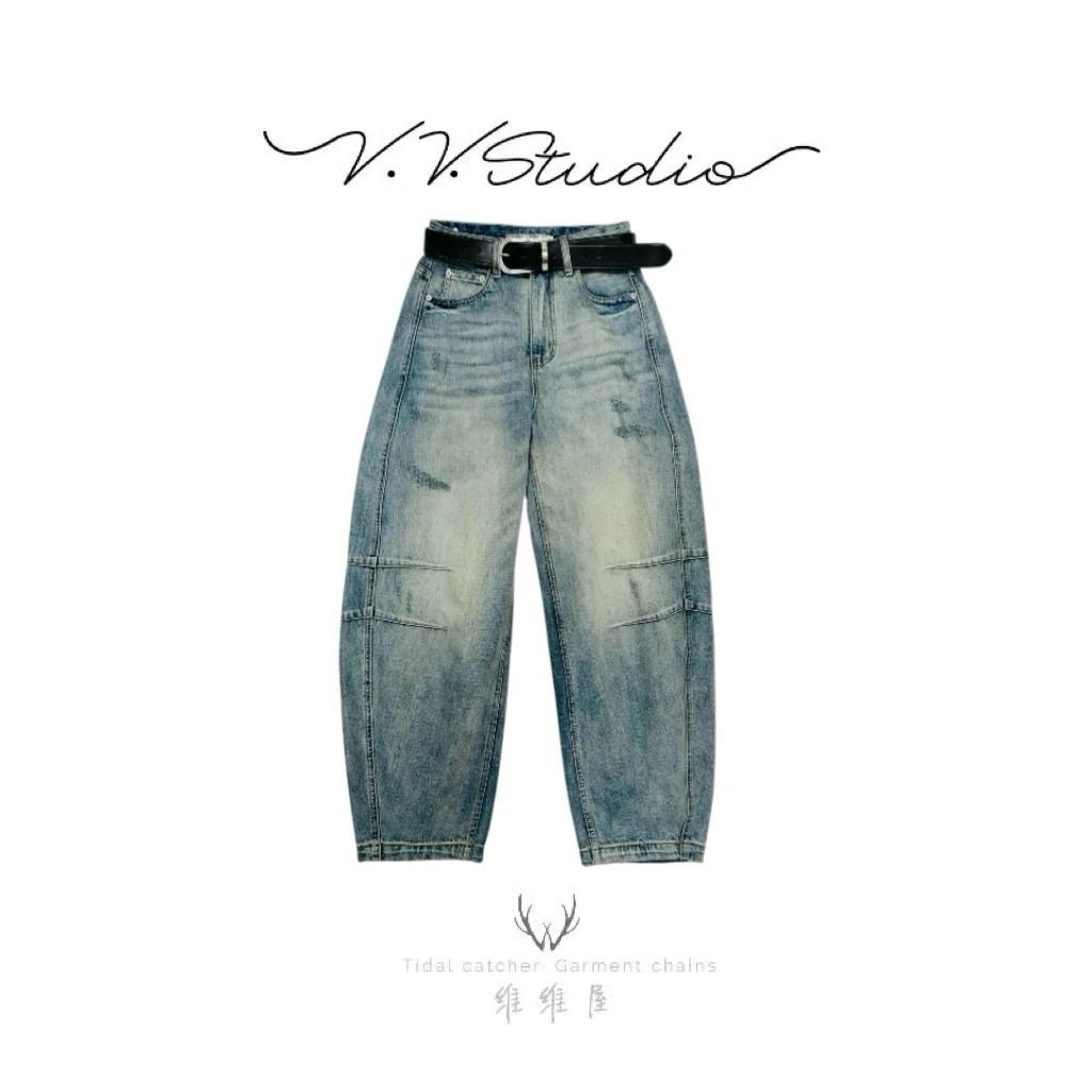 WellSoong•NO退NO换【双边弯刀牛仔裤】