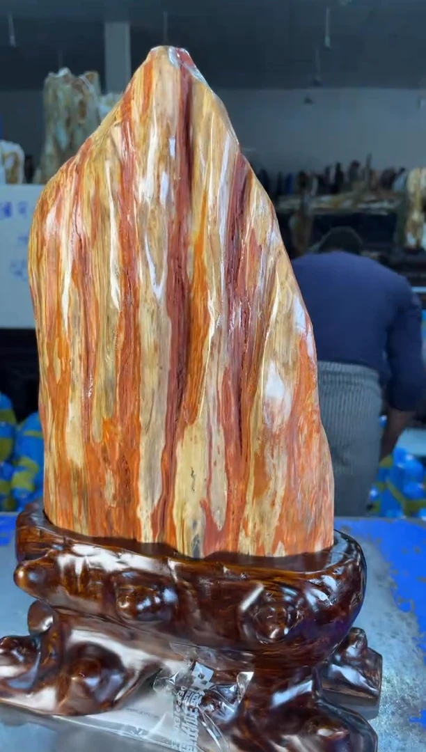 未镶嵌摆件硅化玉47