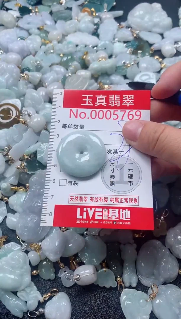 吊坠(不含链)未镶嵌翡翠5769