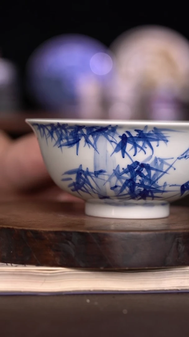 微瑕福利  现代瓷大茶碗