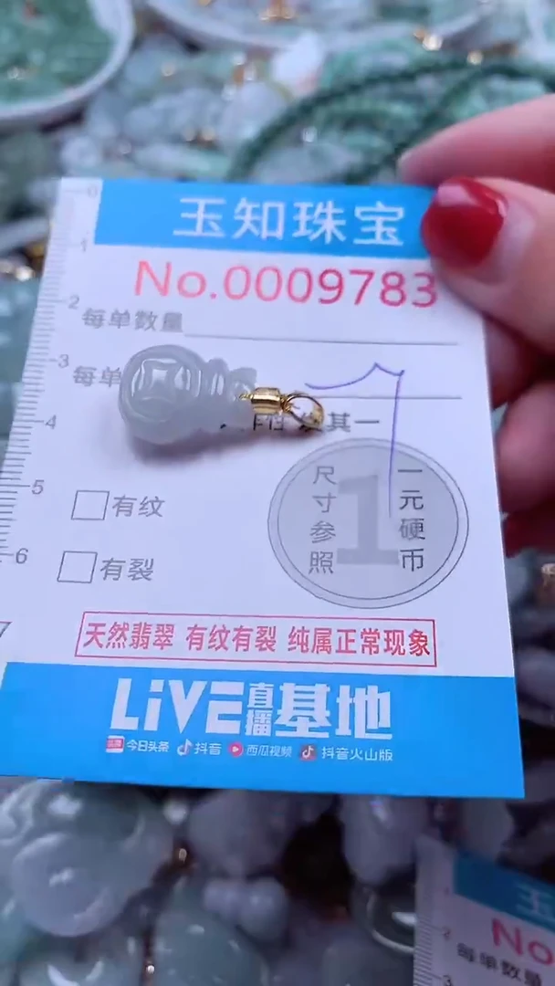 吊坠(不含链)未镶嵌翡翠9783