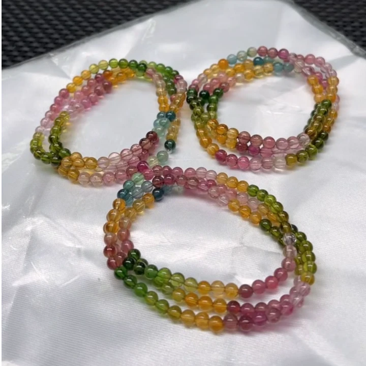 【新疆老郑】碧玺多圈手串 约5mm (多样性发1件) YYZB04