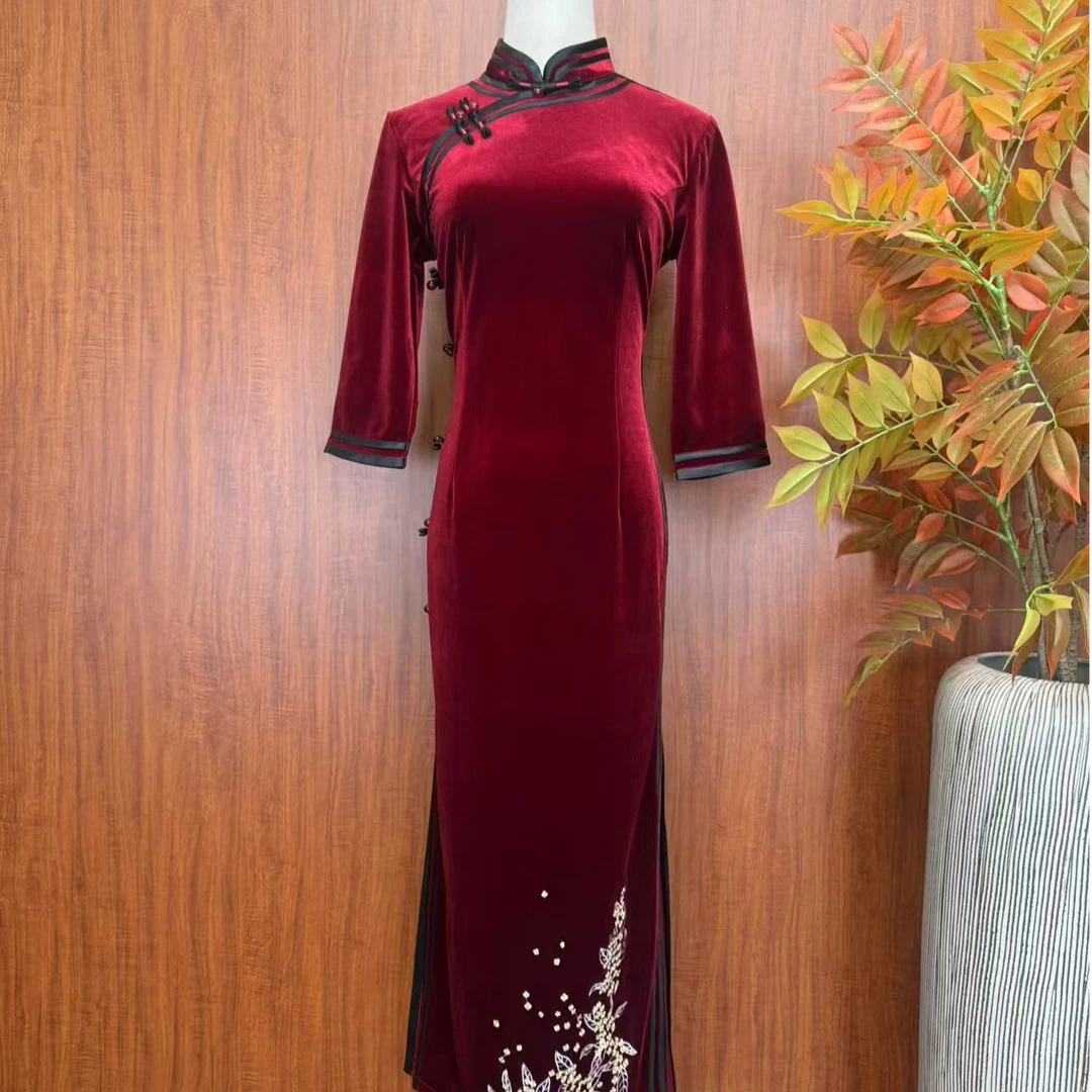 【红锦绣】2025年春季新款复古百搭大方日常旗袍