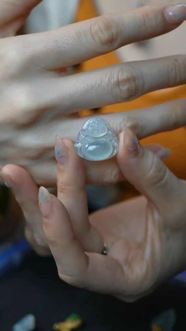 未镶嵌挂件翡翠14-裸石/姿/1F