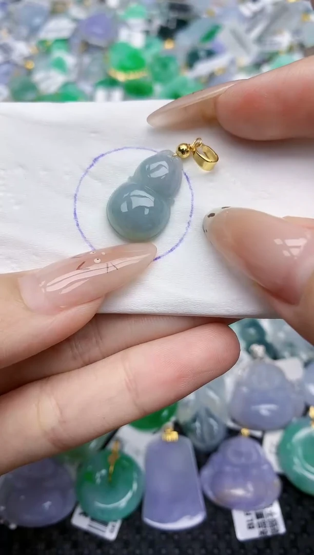 翡翠银S925镶嵌颈饰   天然翡翠A货