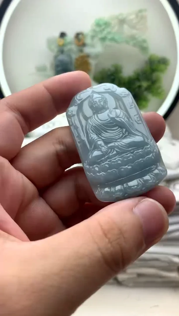颈饰未镶嵌翡翠阿弥陀佛