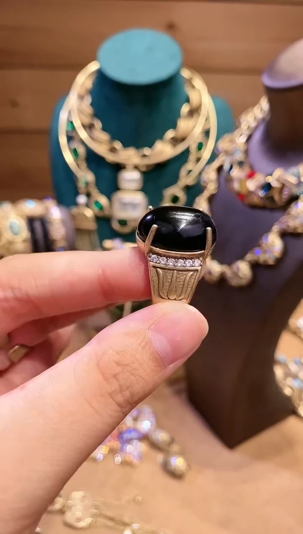 纯铜925银无时尚中古经典珠宝饰品