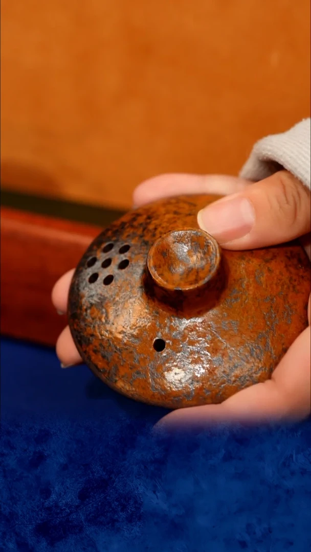 宜兴紫砂 紫砂茶壶  柴烧 手抓盖碗 高藤编