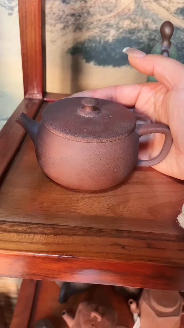 【闪购商品】K06朱泥汉瓦壶全手老岩泥