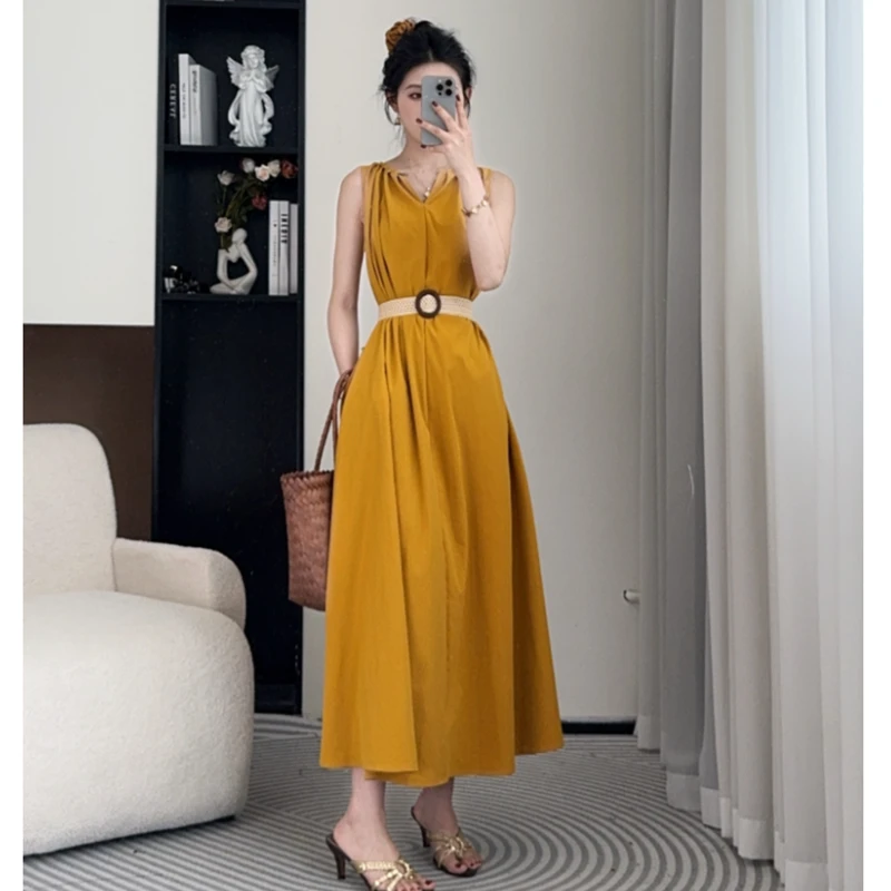 小八定制25夏法式复古多巴胺风格衣服纯欲风显瘦连衣裙 00039 LSC