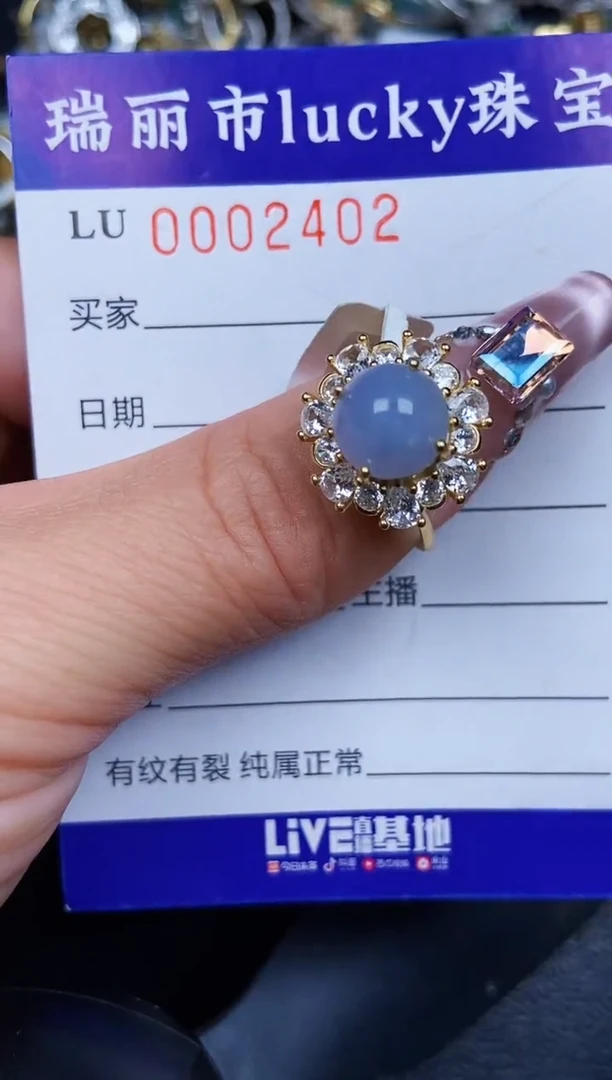 翡翠银S925镶嵌颈饰2402