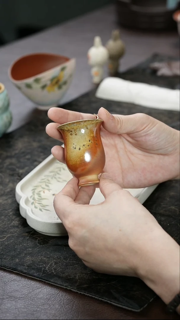 茶壶紫砂九隐茶器柴烧主人杯