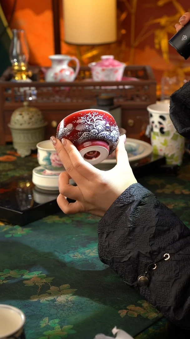 【闪购商品】初六好物分享@@朗红雪景杯