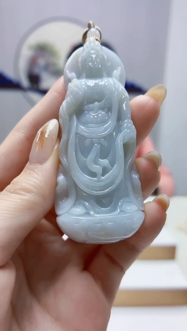 未镶嵌定制翡翠4852jw-毛货挂件40