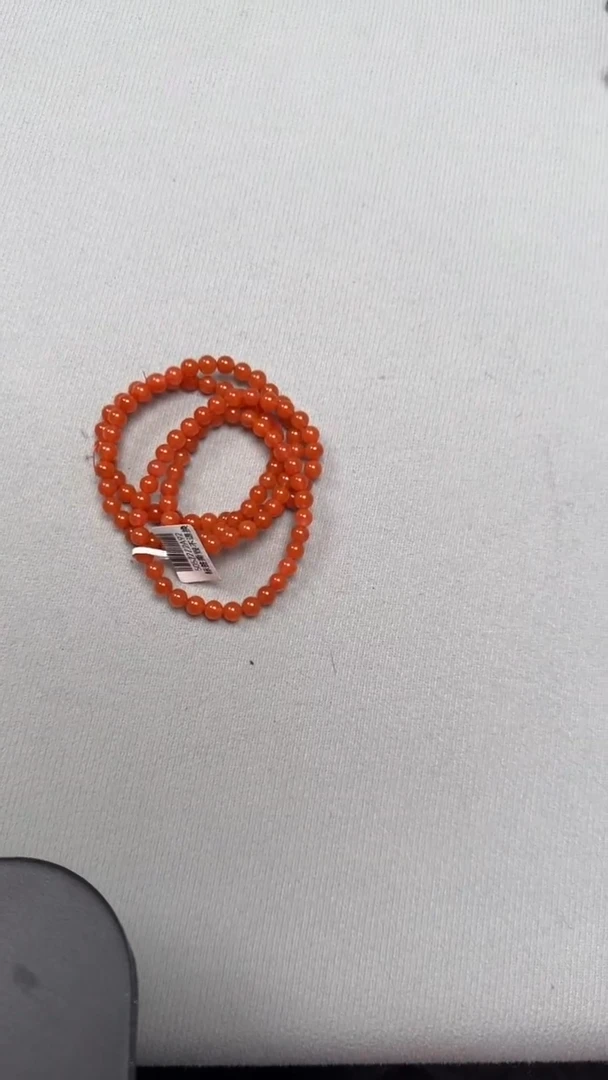 未镶嵌手串南红玛瑙原矿无优化保山南红大黑洞5-6mm多圈手串