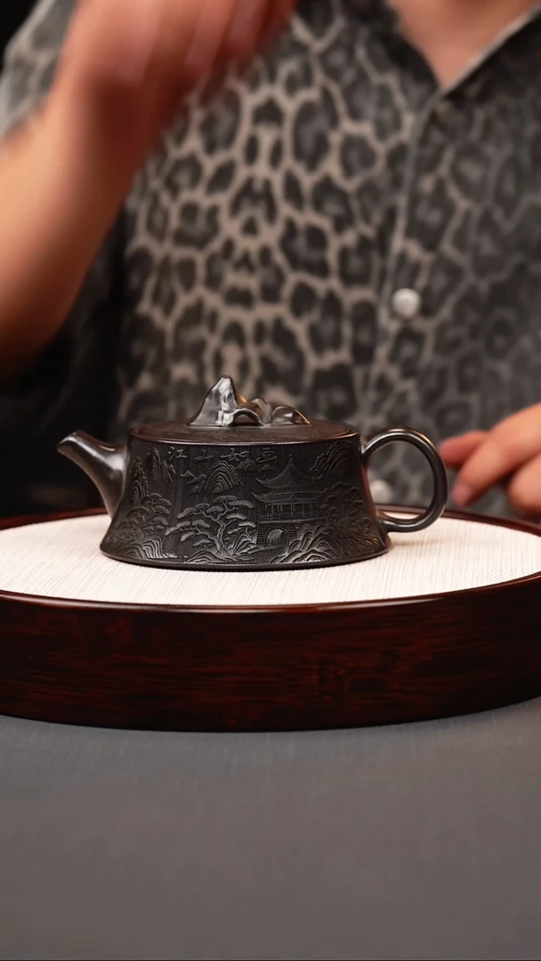 茶壶紫砂石黄 太湖石柱础