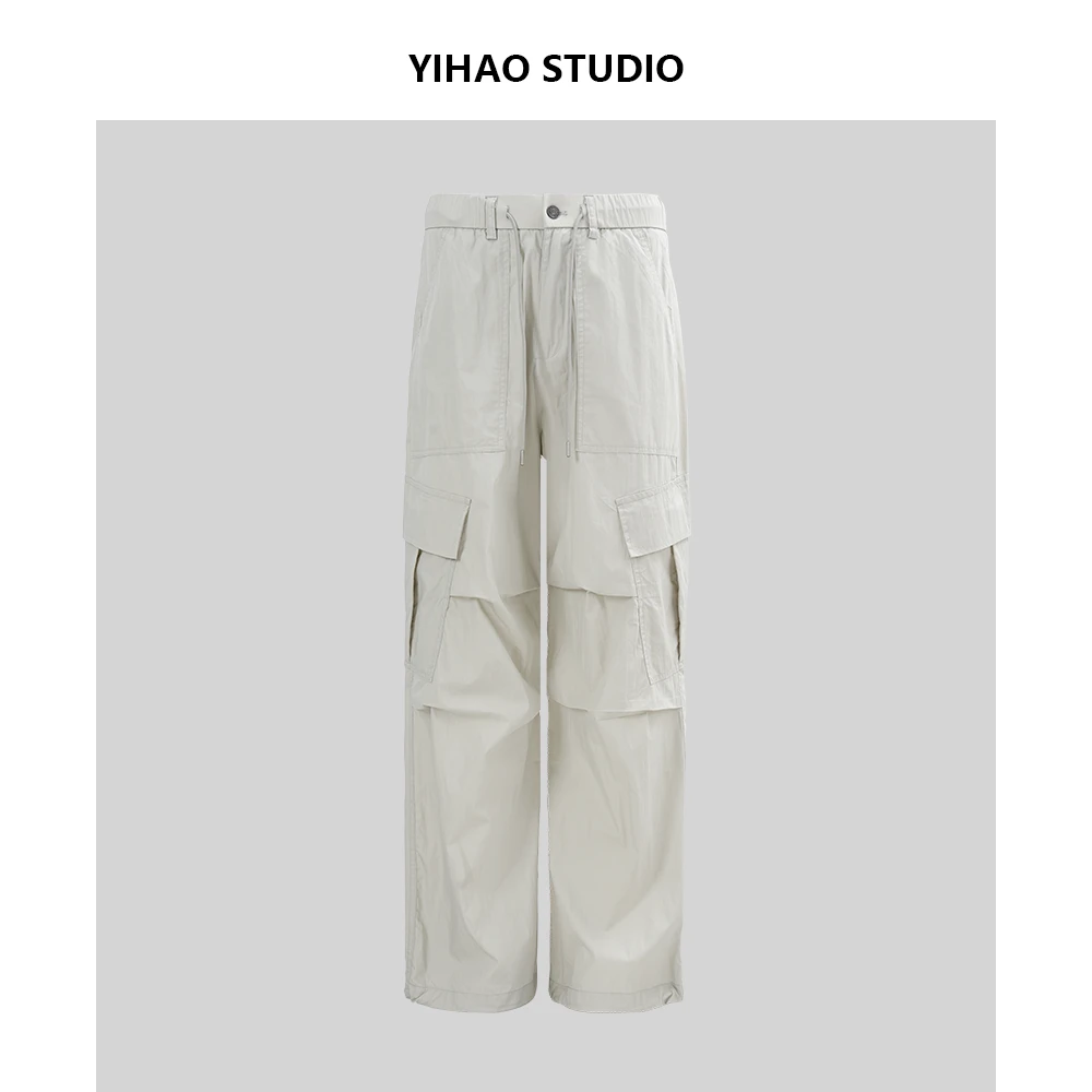 夏季新款男士轻薄工装休闲裤直筒宽松百搭速干长裤