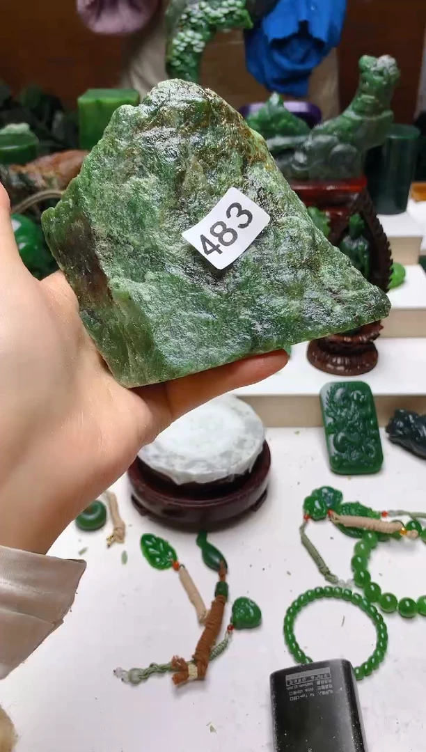 未镶嵌和田玉珠宝半成品1