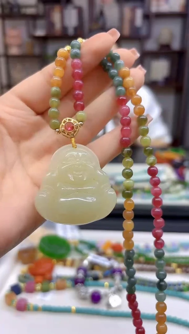 【闪购商品】和田玉毛衣链未镶嵌M214